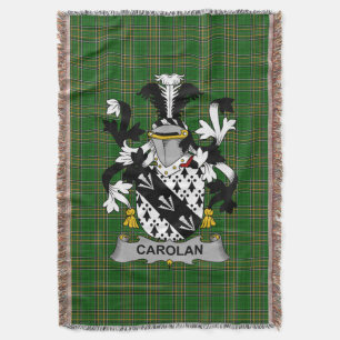 Couverture Armoiries irlandaises carolan Family Crest Irlande