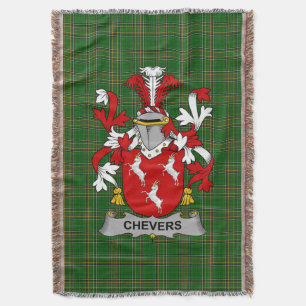 Couverture Armoiries irlandaises Chevers Family Crest Irlande