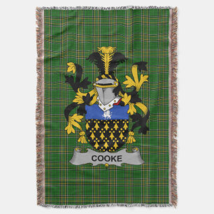 Couverture Armoiries irlandaises Cooke Family Crest Irlande