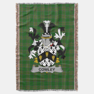 Couverture Armoiries irlandaises Cowley ou Cooley Coat Family