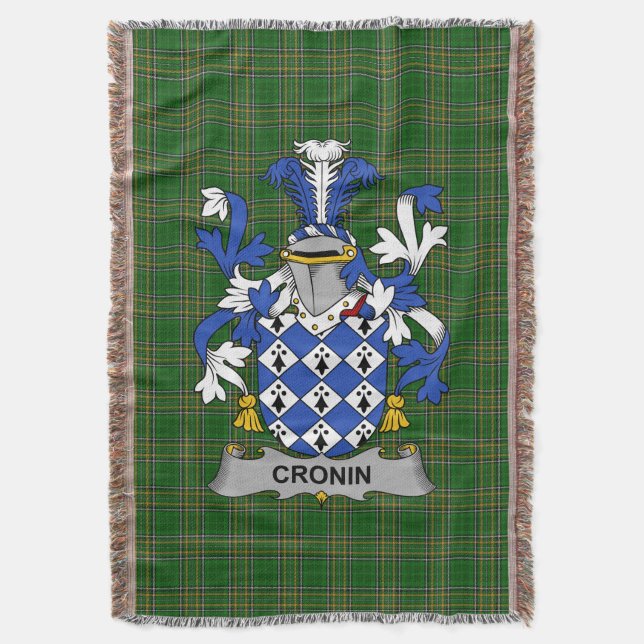 Couverture Armoiries irlandaises Cronin ou O_Cronin Coat de f (devant Vertical)