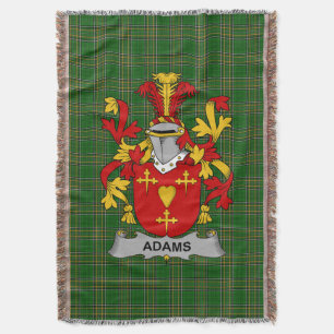 Couverture Armoiries irlandaises d'Adams Family Crest Irlande