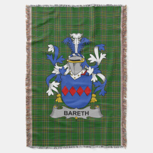 Couverture Armoiries irlandaises de Bareth Family Crest Irlan