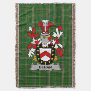 Couverture Armoiries irlandaises de Behan Family Crest Irland
