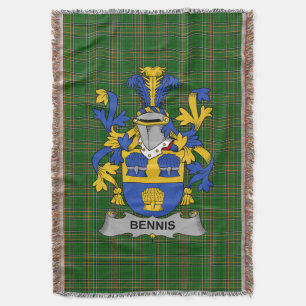 Couverture Armoiries irlandaises de Bennis Family Crest Irlan