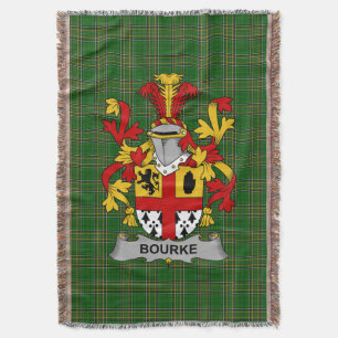Couverture Armoiries irlandaises de Bourke Family Crest Irlan