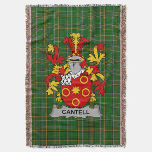 Couverture Armoiries irlandaises de Cantell Family Crest Irla