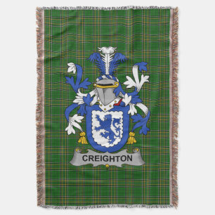 Couverture Armoiries irlandaises de Creighton Family Crest Ir