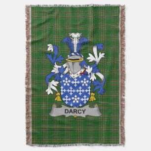 Couverture Armoiries irlandaises de Darcy ou Dorsey Family Cr