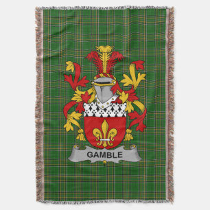 Couverture Armoiries irlandaises de Gamble Family Crest Irlan