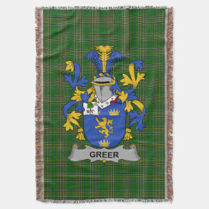 Couverture Armoiries irlandaises de Greer Family Crest Irland