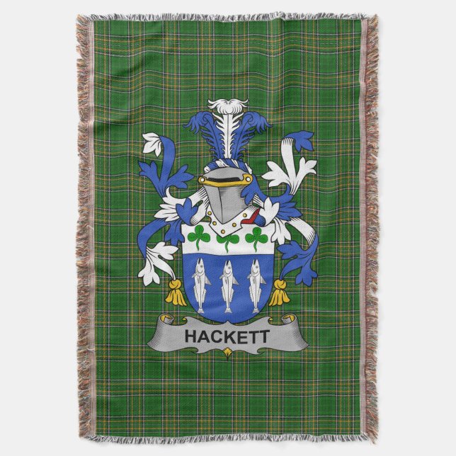 Couverture Armoiries irlandaises de Hackett Family Crest Irla (devant Vertical)