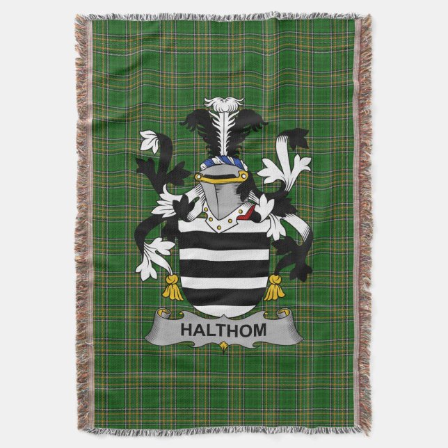 Couverture Armoiries irlandaises de Halthom Family Crest Irla (devant Vertical)