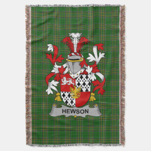 Couverture Armoiries irlandaises de Hewson Family Crest Irlan