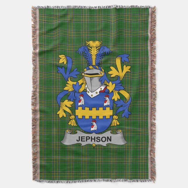 Couverture Armoiries irlandaises de Jephson Family Crest Irla (devant Vertical)
