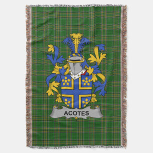 Couverture Armoiries irlandaises de l'Acotes Family Crest Irl