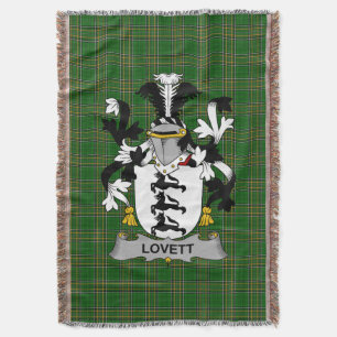 Couverture Armoiries irlandaises de Lovett Family Crest Irlan
