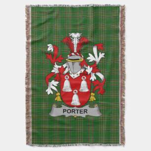 Couverture Armoiries irlandaises de Porter Family Crest Irlan