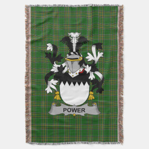 Couverture Armoiries irlandaises de puissance Family Crest Ir