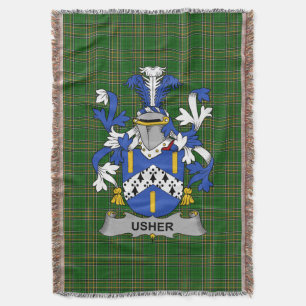 Couverture Armoiries irlandaises de Usher Family Crest Irland