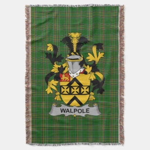 Couverture Armoiries irlandaises de Walpole Family Crest Irla