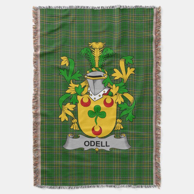 Couverture Armoiries irlandaises d'Odell Family Crest Irlande (devant Vertical)