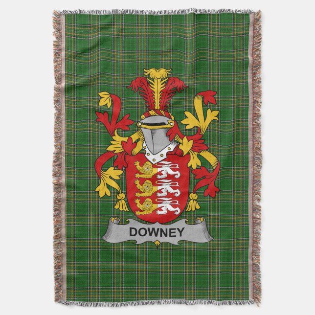 Couverture Armoiries irlandaises Downey ou O_Downey Armoiries (devant Vertical)