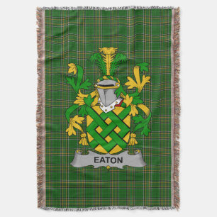 Couverture Armoiries irlandaises Eaton Famille Crest Irlande