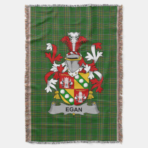 Couverture Armoiries irlandaises Egan ou McEgan Family Crest 