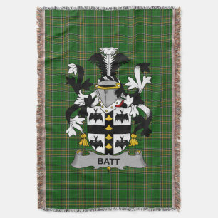 Couverture Armoiries irlandaises en batt Family Crest Irlande