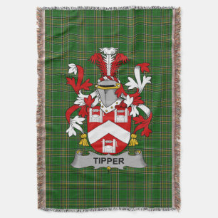 Couverture Armoiries irlandaises en tipper Family Crest Irlan