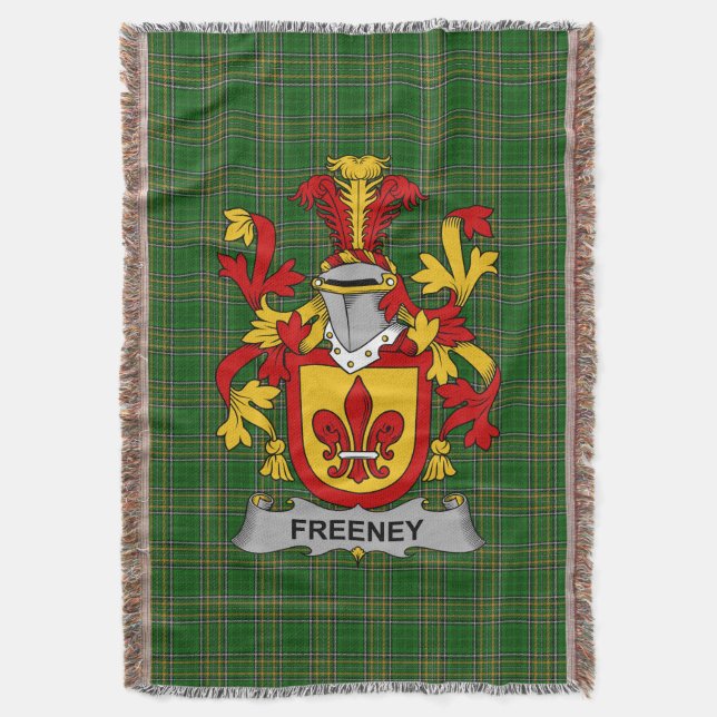 Couverture Armoiries irlandaises Freeney Family Crest Irlande (devant Vertical)