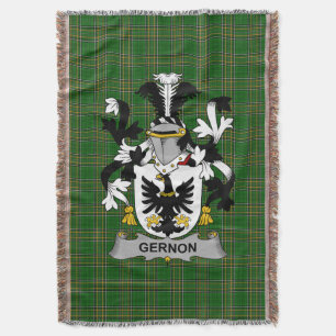 Couverture Armoiries irlandaises Gernon ou Garland Coat d'arm