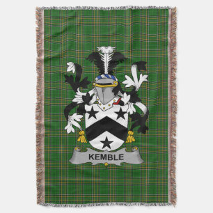 Couverture Armoiries irlandaises Kemble Family Crest Irlande