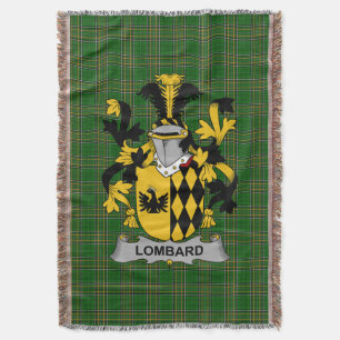 Couverture Armoiries irlandaises Lombard Family Crest Irlande
