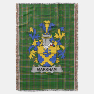 Couverture Armoiries irlandaises Markham Family Crest Irlande