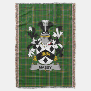 Couverture Armoiries irlandaises massey ou massey Family Cres