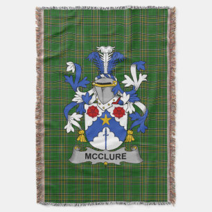 Couverture Armoiries irlandaises McClure Family Crest Irlande
