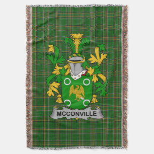 Couverture Armoiries irlandaises McConville Family Crest Irel