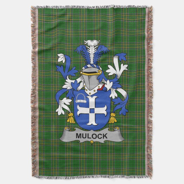 Couverture Armoiries irlandaises Mulock ou Mullock Coat d'arm (devant Vertical)