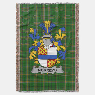 Couverture Armoiries irlandaises Norreys Family Crest Irlande