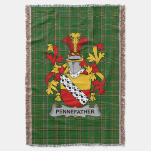 Couverture Armoiries irlandaises Pennefather Family Crest Ire