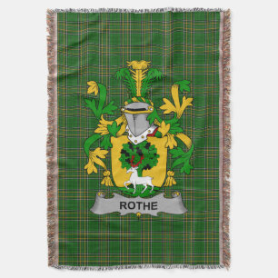 Couverture Armoiries irlandaises Rothe Family Crest Irlande