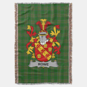 Couverture Armoiries irlandaises Rowe Family Crest Irlande