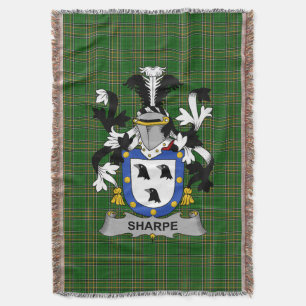 Couverture Armoiries irlandaises Sharpe Family Crest Irlande