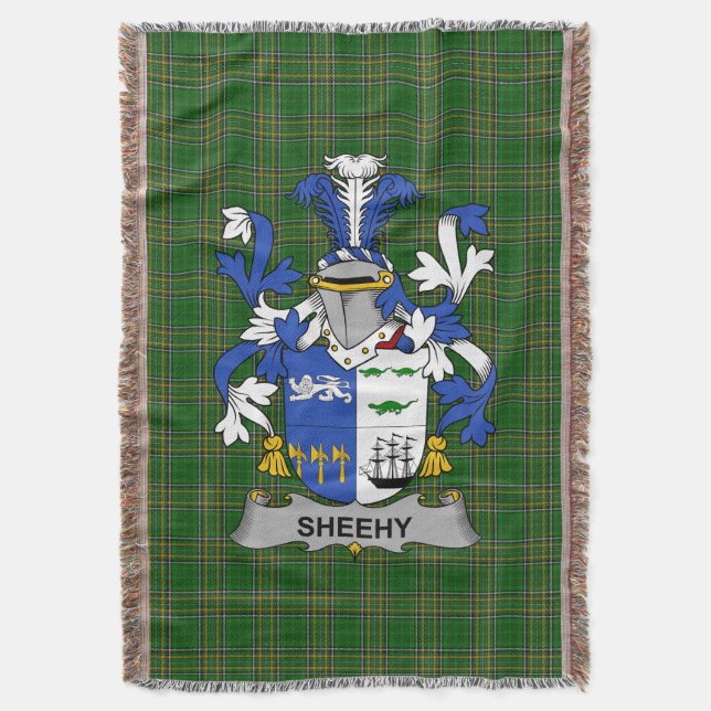 Couverture Armoiries irlandaises Sheehy ou McSheehy Coat of A (devant Vertical)