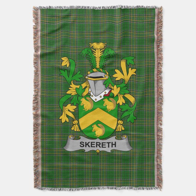 Couverture Armoiries irlandaises Skereth ou Skerret Armoiries (devant Vertical)