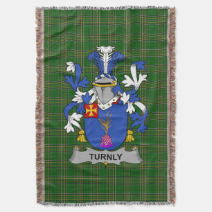 Couverture Armoiries irlandaises Turnly ou Turnley Coat d'arm