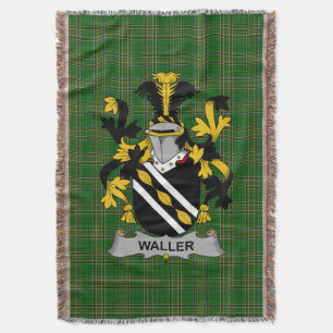 Couverture Armoiries irlandaises Waller Family Crest Irlande