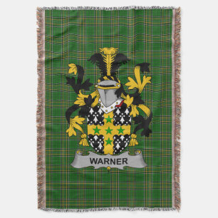 Couverture Armoiries irlandaises Warner Family Crest Irlande